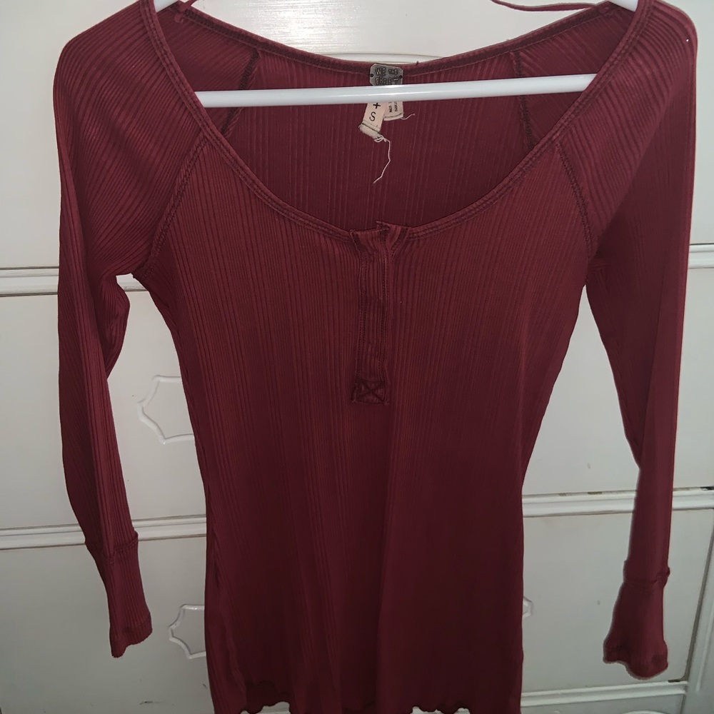 Red Free People shirt
